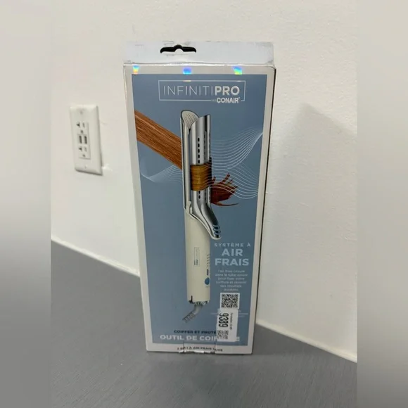 INFINITIPRO BY CONAIR 2-in-1 Cool Air Curling Iron and Flat Iron Luxe OPEN BOX - Picture 2 of 4